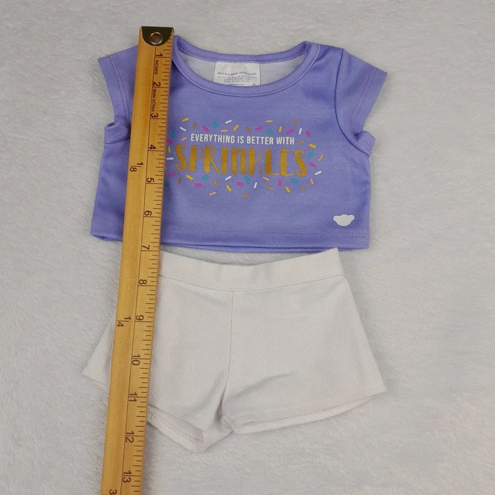 Build-A-Bear Workshop Everything is Better With Sprinkles Shirt and Shorts Set